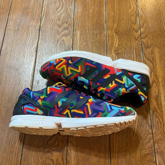 ❌SOLD❌Adidas ZX Flux Multi-Color Mens 10.5 - Picture 5 of 9